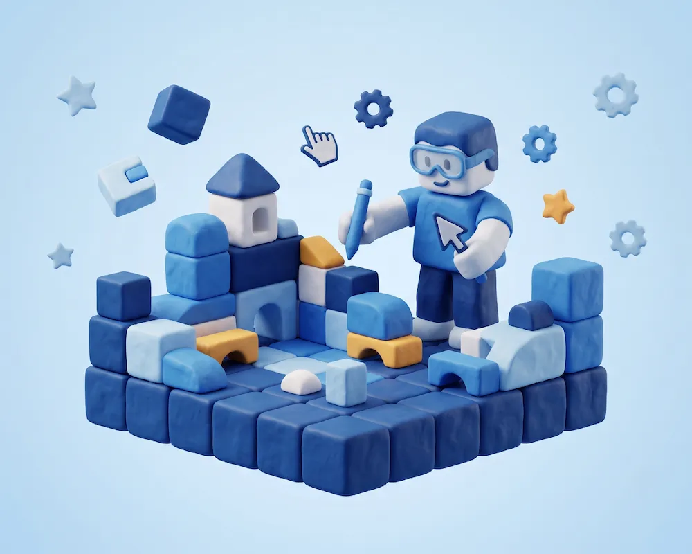 Roblox遊戲開發課程 課程圖片：3D場景設計、遊戲邏輯與 Lua 程式入門